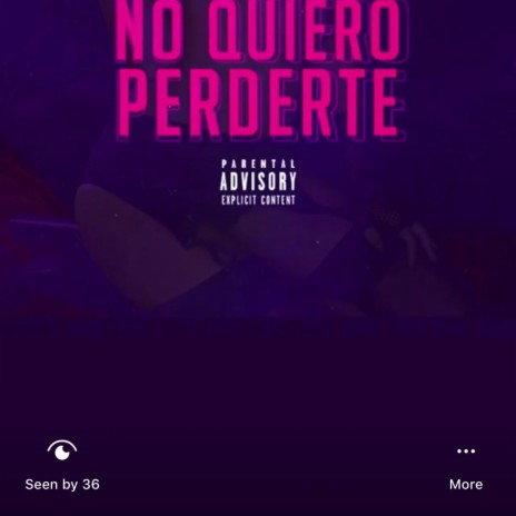 NO QUIERO PERDERTE (Radio Edit)