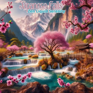 Japanese Falls: Liquid Serenity for Total Relax Surrounded with Zen Nature Garden