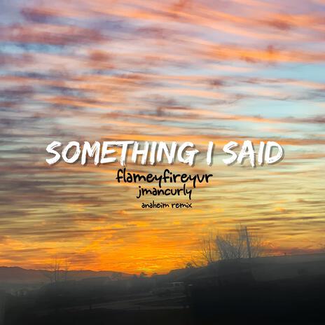 SOMETHING I SAID (originally ANAHEIM) | Boomplay Music