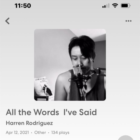All the words i've said