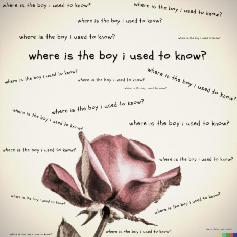 where is the boy I used to know?