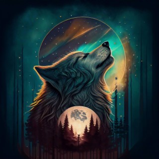 Wolf and Moon