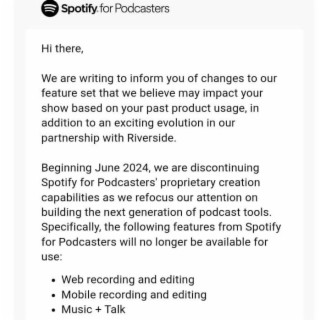 【速報】Spotify for Podcastersでスマホ収録ができなくなります。