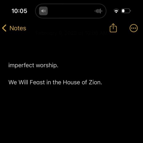 We Will Feast In The House Of Zion