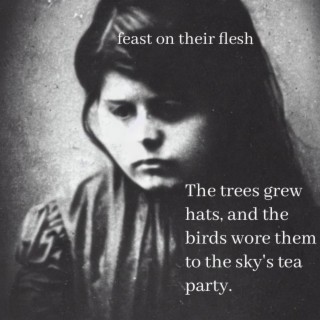 The trees grew hats, and the birds wore them to the sky's tea party.