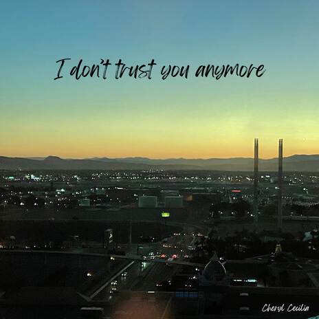 I don't trust you anymore | Boomplay Music