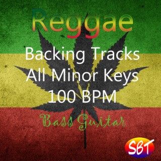 Reggae Backing Tracks, Bass Guitar, All Minor Keys, 100 BPM, Vol. 3