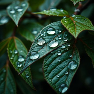 Raining on the Leaves