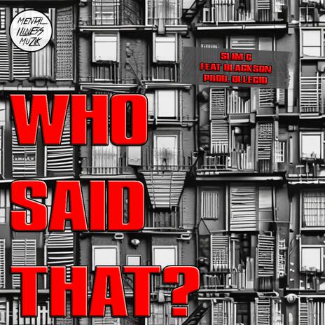 Who said that? ft. Blackson & Mental Illness Muzik | Boomplay Music