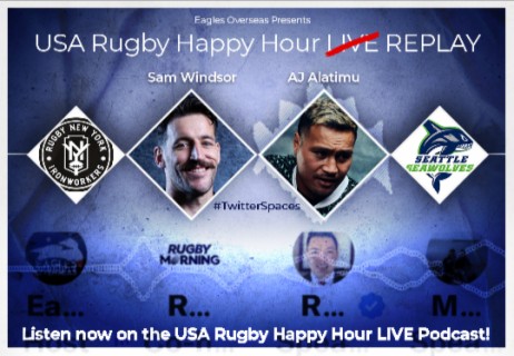 USA Rugby Happy Hour LIVE | Seattle Seawolves’ AJ Alatimu | Feb. 15, 2023