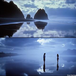 Blue Velvet on a Black Sand Beach