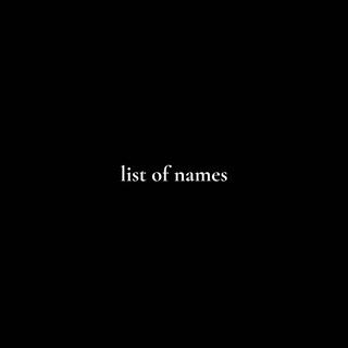 List of Names