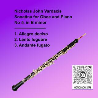 Vardaxis: Sonatina for Oboe and Piano No 5, in B minor