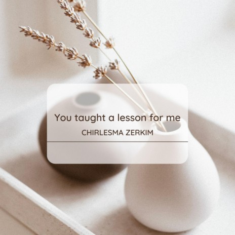 You Taught a Lesson for Me | Boomplay Music