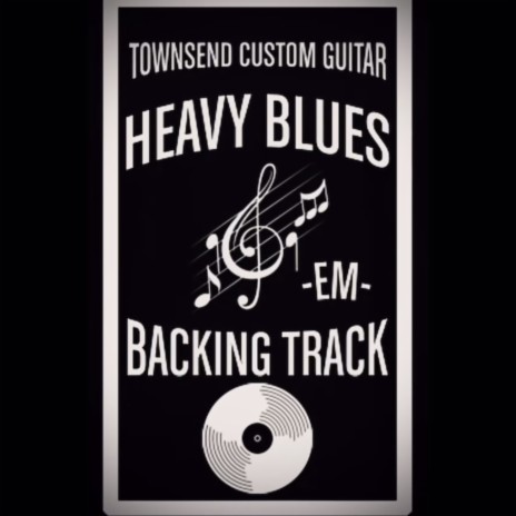 hard blues backing track