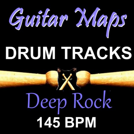 Deep Rock 145 BPM Drum Track for Bass Guitar