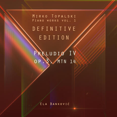 Preludio IV, op.3, MTN14 Definitive edition | Boomplay Music