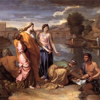 Nicolas Poussin -  Znalezienie Mojżesza