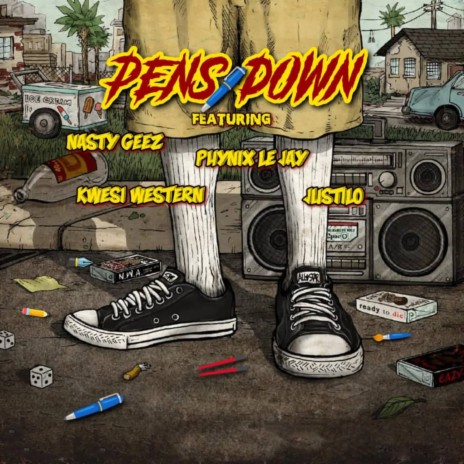 Pens Down (feat. Phynex le jay, Nasty geez & Justilo) | Boomplay Music