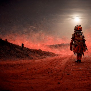 Caminante del cielo lunar rojo