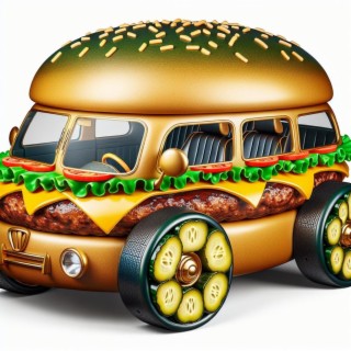 Cheeseburger on the road