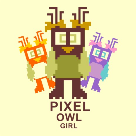 Pixel Owl Girl Orange | Boomplay Music