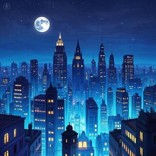 Under the moonlight of a splendid city