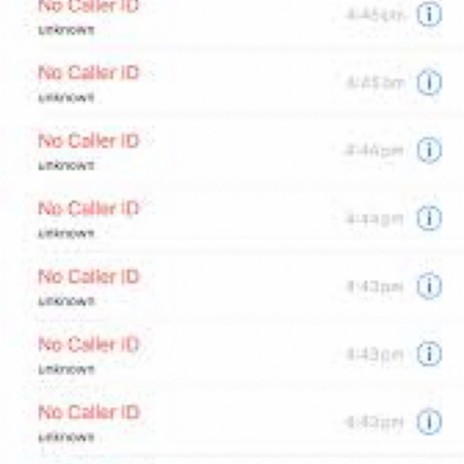 No Caller Id