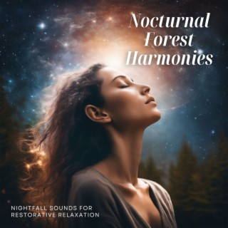 Nocturnal Forest Harmonies - Nightfall Sounds for Restorative Relaxation, Celestial Sound Bath