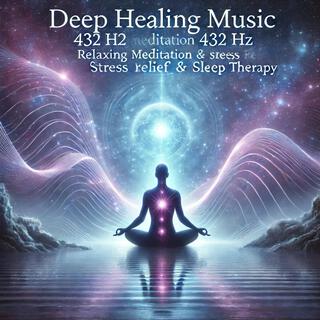 Deep Healing Music 432 Hz Relaxing Meditation, Stress Relief & Sleep Therapy)