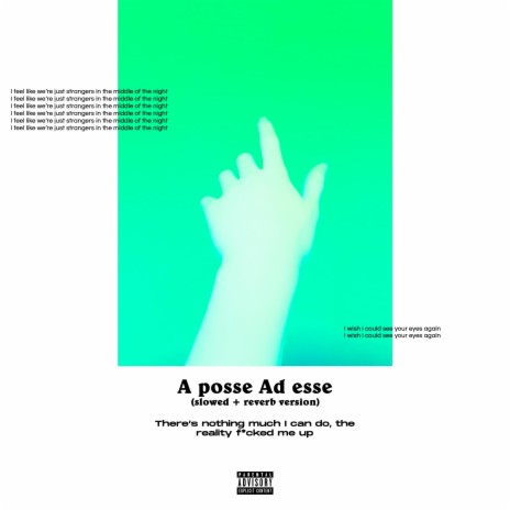 A posse Ad esse (slowed + reverb version) | Boomplay Music