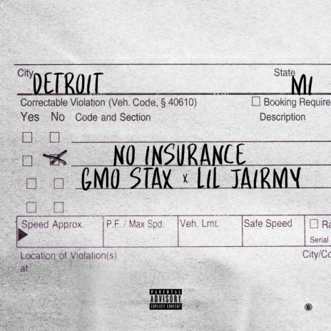 No Insurance ft. Lil Jairmy | Boomplay Music