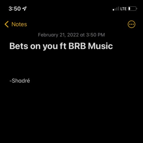 Bets on you ft. BRB Music | Boomplay Music