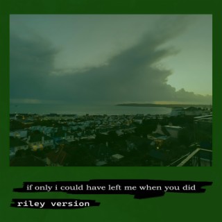 if only i could have left me when you did (Riley version)
