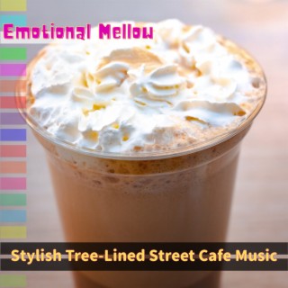 Stylish Tree-Lined Street Cafe Music