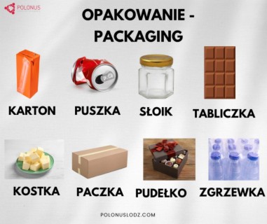 Polish Vocabulary – Packagings and Containers