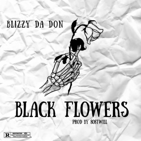 black flowers