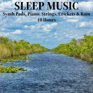 Sleep Music Synth Pads, Piano, Strings, Crickets and Rain