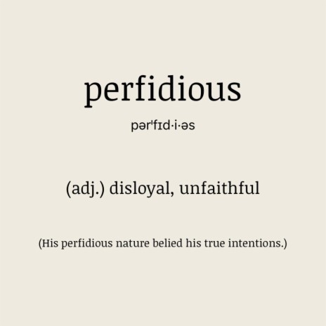 perfidious ft. Yung Cabro