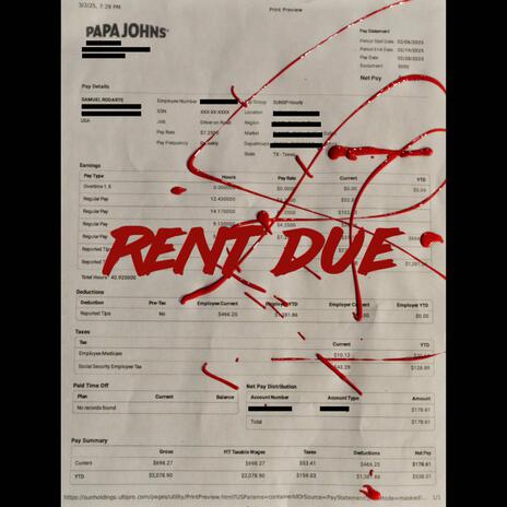 Rent Due | Boomplay Music