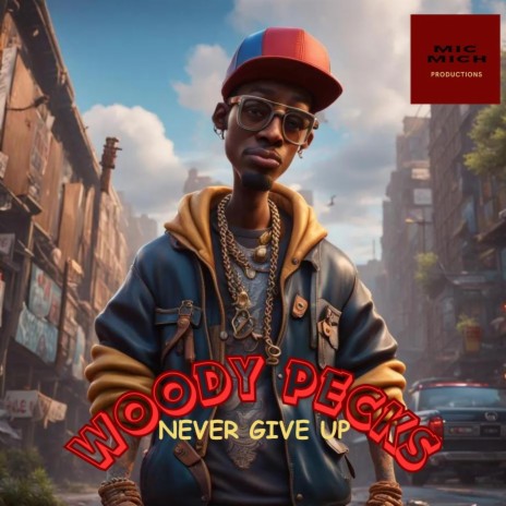Never Give Up ft. Woody Pecks | Boomplay Music