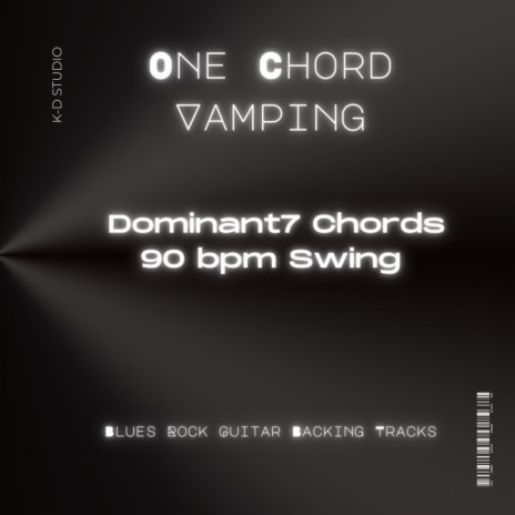 A#7/Bb7: One Chord Vamping (Dominant7 Chord) 90 bpm Swing Blues Rock Guitar Backing Track