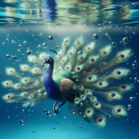 This peacock likes to dive