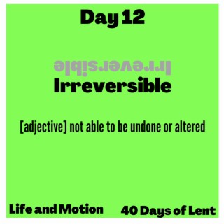 irreversible (day 12)