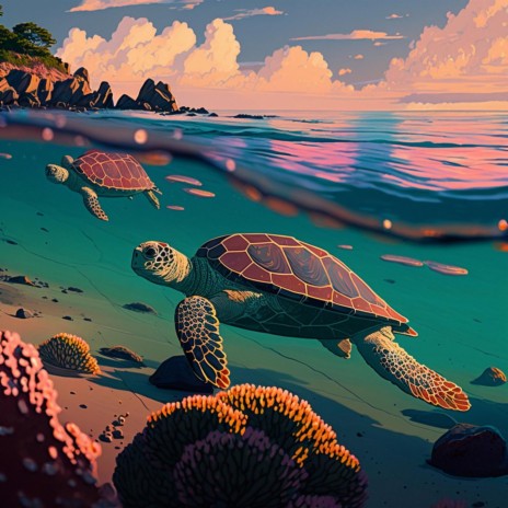 Sunset Sea Turtles | Boomplay Music