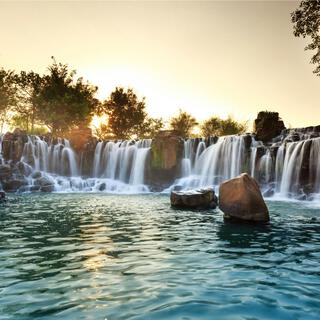 Tranquil Falls at Twilight