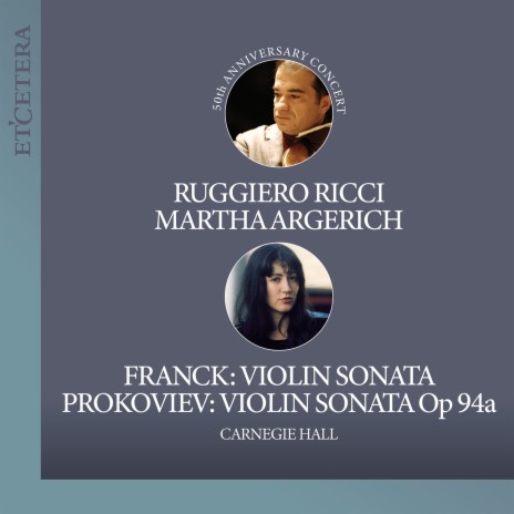 Sonata in A Major for Violin and Piano: I. Allegro ben moderato (Live) ft. Ruggiero Ricci | Boomplay Music