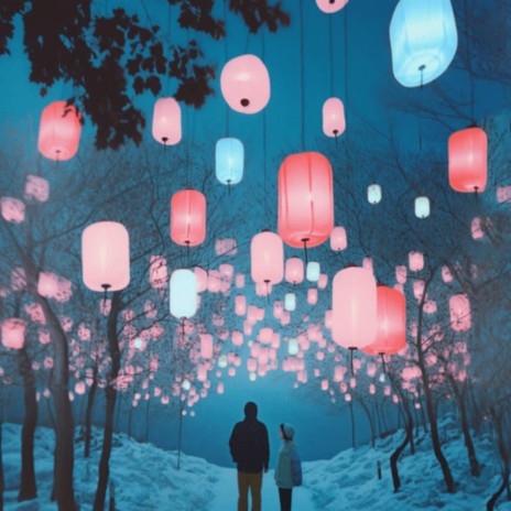 pink lanterns in spring 朝