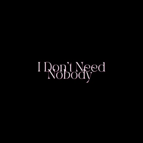 I Don't Need Nobody | Boomplay Music