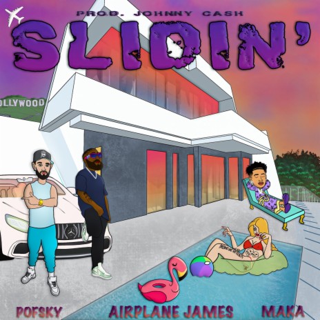 SLIDIN' ft. Airplane James & Maka | Boomplay Music